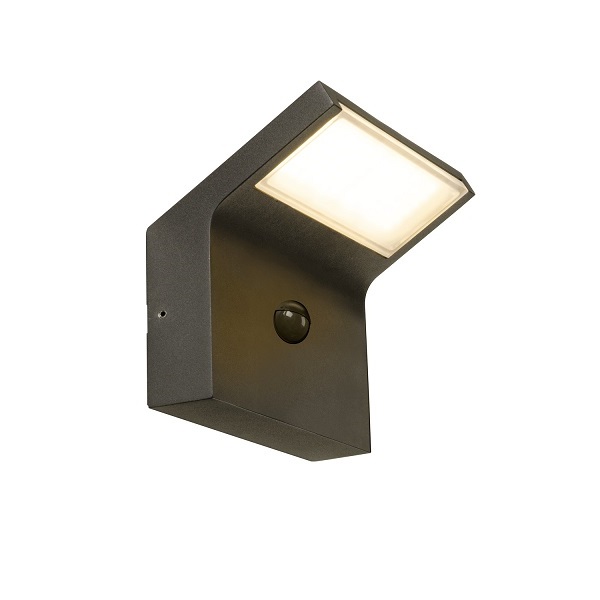 SLV 1008723 Ordi II WL Sensor LED wand opbouwarmatuur sensor 9,5W 822+830 2200K+3000K zwart niet dimbaar