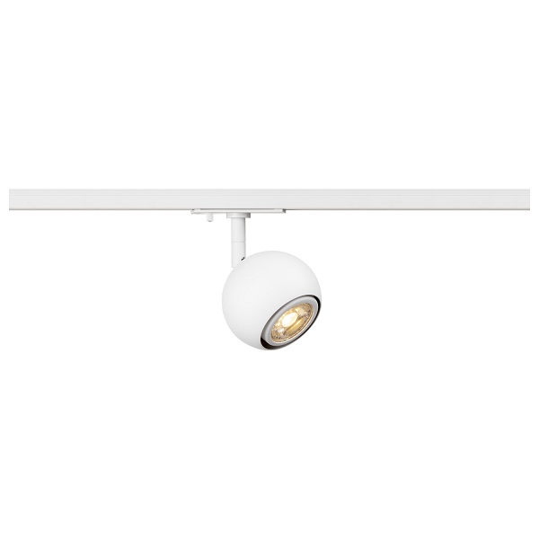 SLV 1008181 Light Eye 90 spot LED armatuur voor 1 fase rail 1xGU10 51mm 6W wit