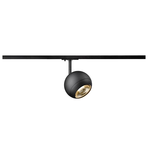 SLV 1008182 Light Eye 150 spot LED armatuur voor 1 fase rail 1xGU10 111mm 13W zwart