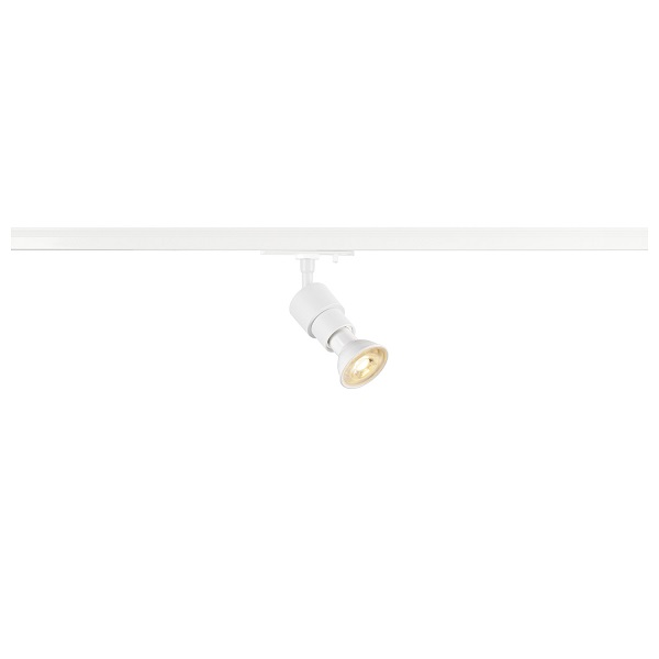SLV 1008357 Puri 2.0 Basic LED armatuur voor 1 fase rail 1xGU10 51mm 6W wit