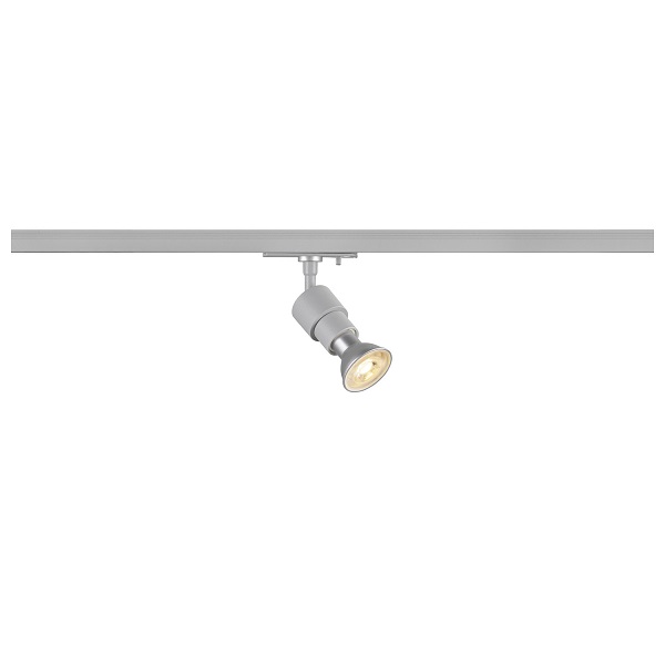 SLV 1008358 Puri 2.0 Basic LED armatuur voor 1 fase rail 1xGU10 51mm 6W grijs