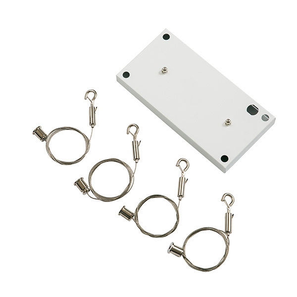 Interlight IL-PKITW pendelkit wit voor ophangen van LED paneel pendellengte 1500mm set 4 stuks