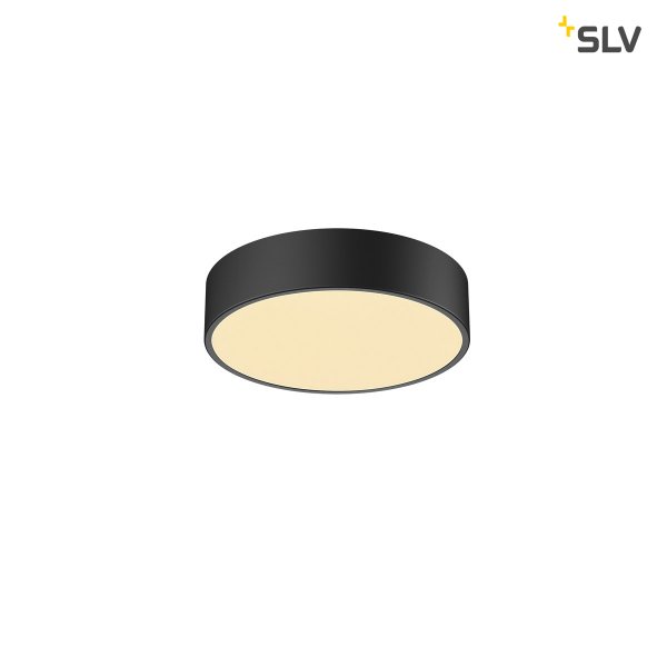 SLV 1001877 Medo 30 Ambient wand en plafond opbouwarmatuur 15W LED 3000K+4000K kleur 830+840 instelbaar met schakelaar bij installatie dimbaar zwart