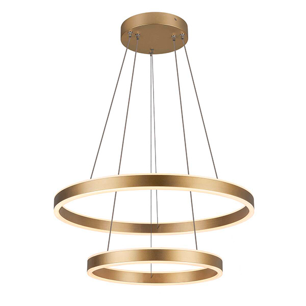 SLV 1005178 One Double Up/Down LED pendelarmatuur 35W 2700K+3000K kleur 927+930 instelbaar bij installatie dimbaar 130° messing