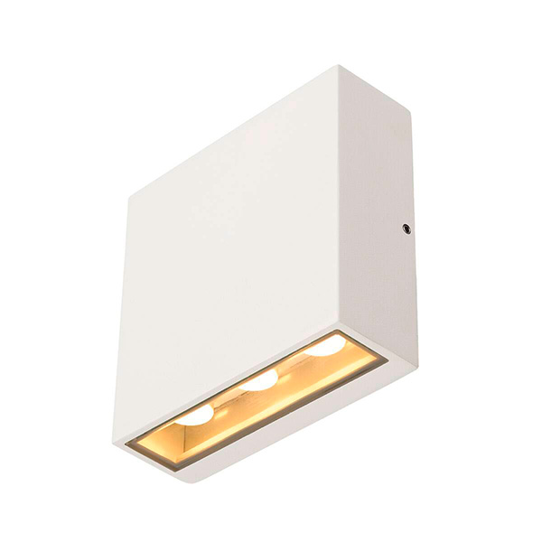 SLV 1005125 Big Quad Up/Down LED wand opbouwarmatuur 8,2W 3000K kleur 830 niet dimbaar 30° wit IP54