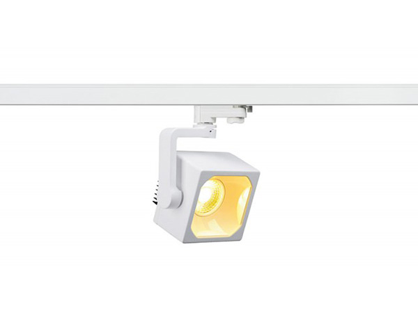 SLV 152751 Euro Cube spot 3 fase rail armatuur 28,5W LED 3000K 60° wit