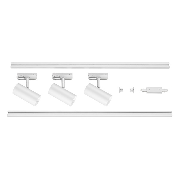 SLV 1007674 Noblo LED Spot set 3 x 6,2W 927 2700K 32° met 1f SLV rail dimbaar wit
