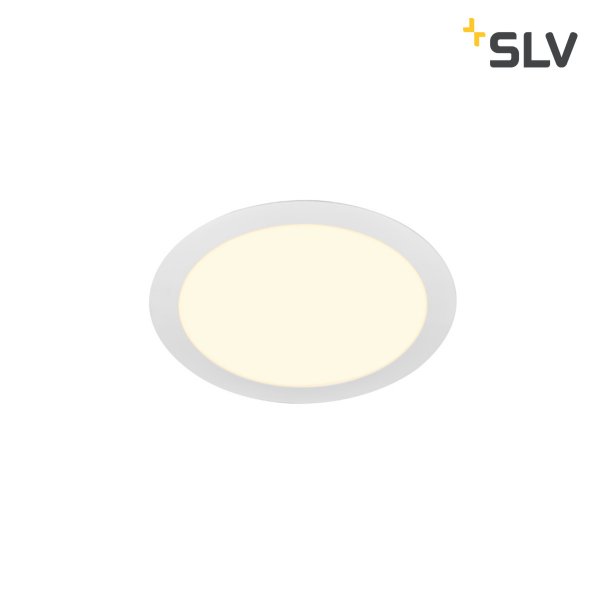 SLV 1003010 Senser 24 rond LED inbouwarmatuur 13W 500mA 930 3000K dimbaar wit exclusief LED driver