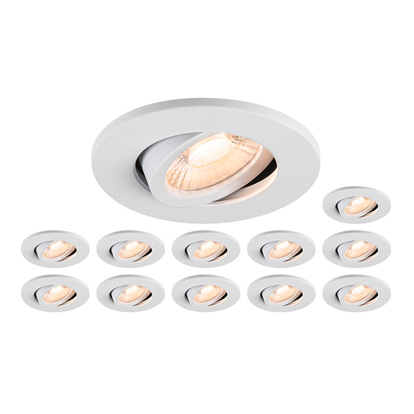 SLV 1007274 Universal Downlight multipack LED plafond inbouwarmatuur 8W 2700K+3000K+4000K+6500K kleur 927+930+940+965 instelbaar bij installatie dimbaar 38°