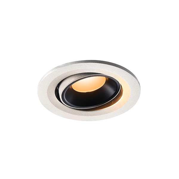 SLV 1005331 Numinos Move S DL LED inbouwdownlighter kantelbaar 8,6W 927 2700K 250mA wit/zwart 40° exclusief LED driver