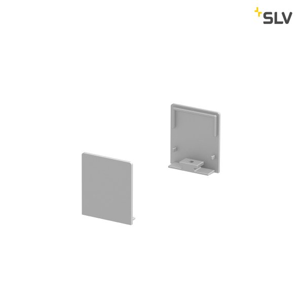 SLV 1000562 Grazia 20 eindkapjes opbouwprofiel plat afscherming hoog alu /2