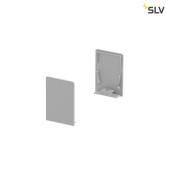 SLV 1000568 Grazia 20 eindkapjes opbouwprofiel standaard afscherming hoog alu /2