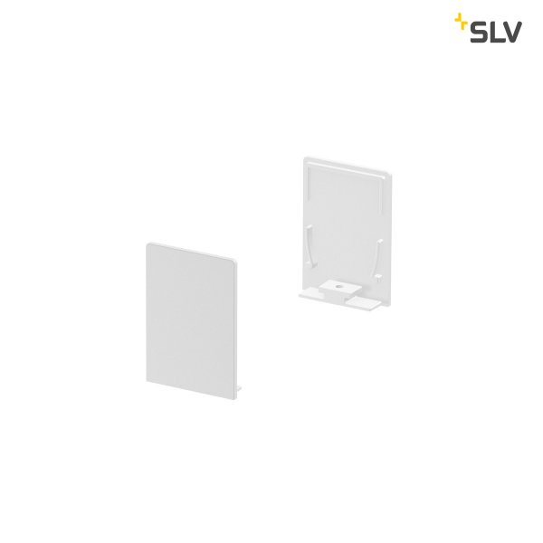 SLV 1000569 Grazia 20 eindkapjes opbouwprofiel standaard afscherming hoog wit /2