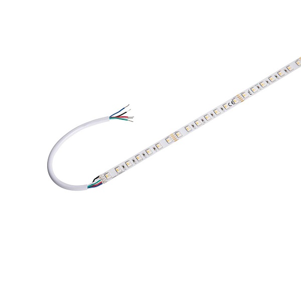 SLV 1004727 Grazia Pro FlexLEDstrip 60W RGB 27W wit 24V RGBW 3000K 930 5m rol flexibele LEDstrip met plakstrip 
op aluminium strip plakken i.v.m. koeling