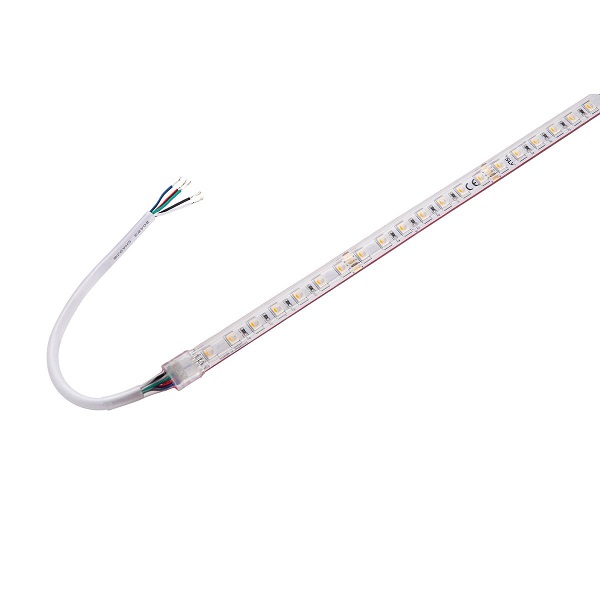 SLV 1004737 Grazia IP FlexLEDstrip 60W RGB 27W wit 24V RGBW 3000K 930 5m rol flexibele LEDstrip met plakstrip IP54 
op aluminium strip plakken i.v.m. koeling