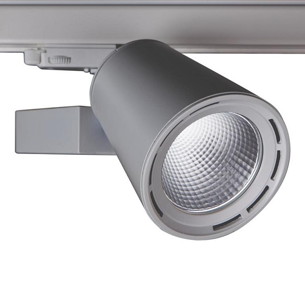 Lival Aspect 3f LED railspot lichtkleur 930 3000K 3250lm 36° WFL grijs Demo
