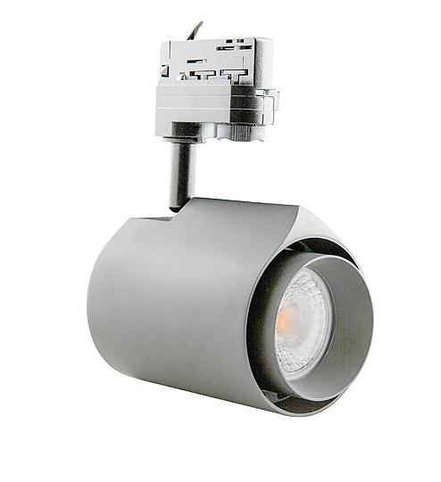 Interlight IL-T22K3BCS LED spot ColourDrop 3f railadaptor 22W 930 36° zilver
