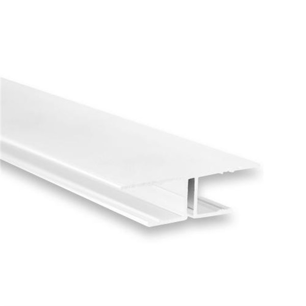 Galaxy 8103046 TBP8 LED gipsbouwprofiel 2m wit RAL9010 voor 2 LED strips max. 11mm