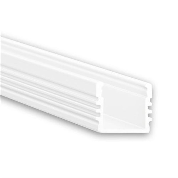 Galaxy 8106023 PL2 LED profiel 2m wit RAL9010 hoog voor LED strips max. 12mm