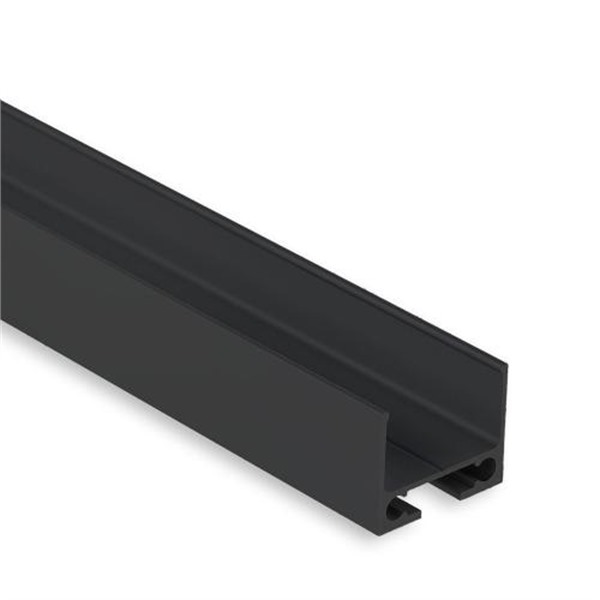Galaxy 8107014 PL10 LED profiel 2m zwart RAL9005 universeel kabelprofiel voor PL serie
