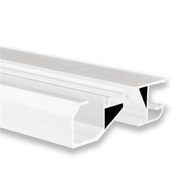Galaxy 8123166 VA6 LED plintprofiel 2m wit RAL9003 indirect voor LED strips max. 12/16mm
