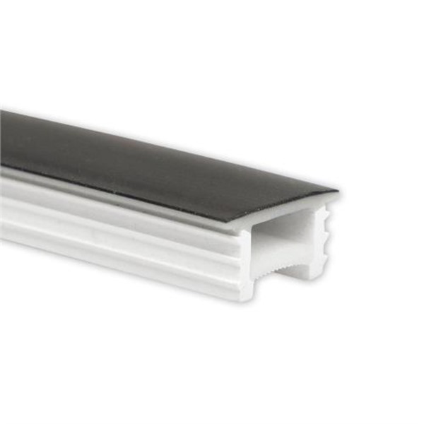 Galaxy 8123428 SR2 siliconen inbouwprofiel 5m 10x15mm zwart Twist+Bend voor LED strips max. 12mm