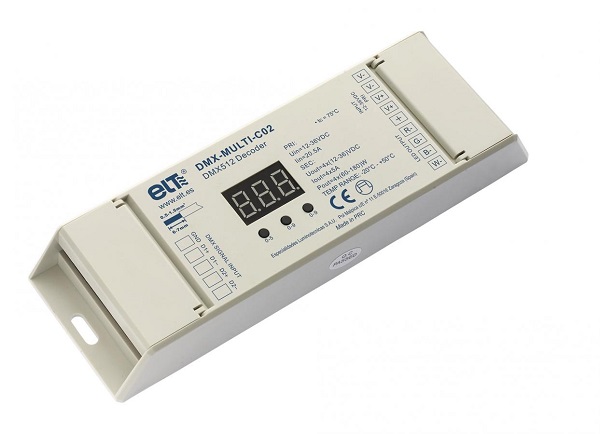 ELT 9955920 DMX-MULTI-C02 4 kanalen 5A RGBW 12V 240W 24V 480W 36V 720W