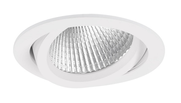 Flox LED inbouwdownlighter draai- en kantelbaar 42W kleur 930 3000K 38° grijs