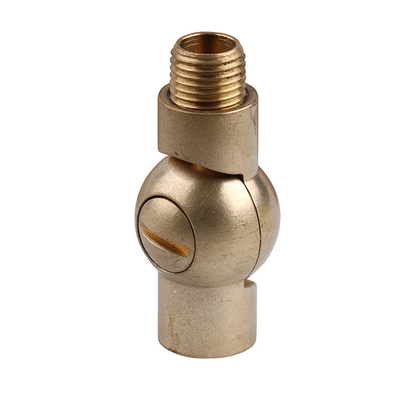 FL kniegewricht M10x1 bi/bu 19mm kogel met sleufschroef messing