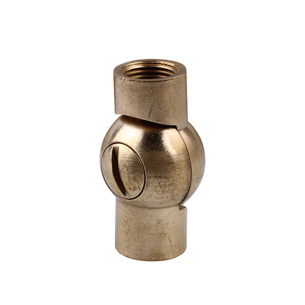 FL kniegewricht M10x1 bi/bi 19mm kogel met sleufschroef messing