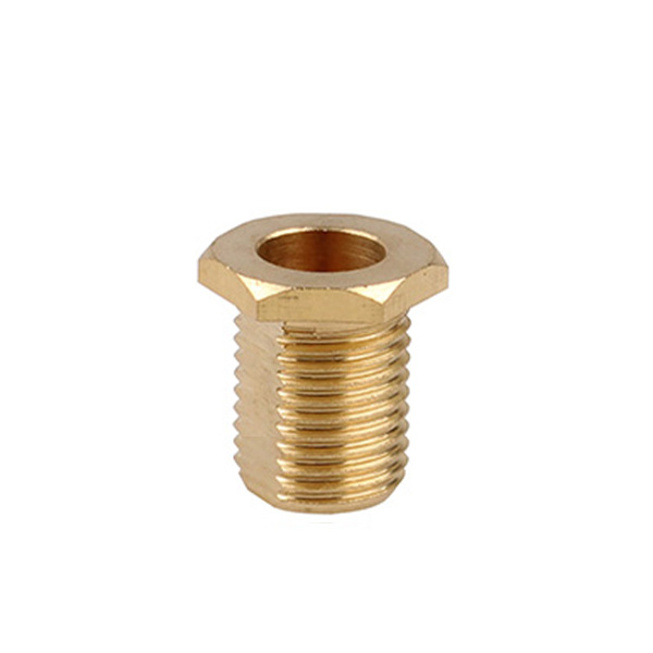Firstlight messing trompetnippel M10x1 buitendraad 14mm SW12 afgeplat