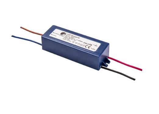 LED voeding 24V DC 36W 100-240V IP64 met gestripte draden voor in- en uitgang