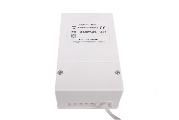 Tradania Dantrafo F10512-TD6730.3 conventionele halogeen transformator 12V 105W met snoer en stekker 1 uitgang