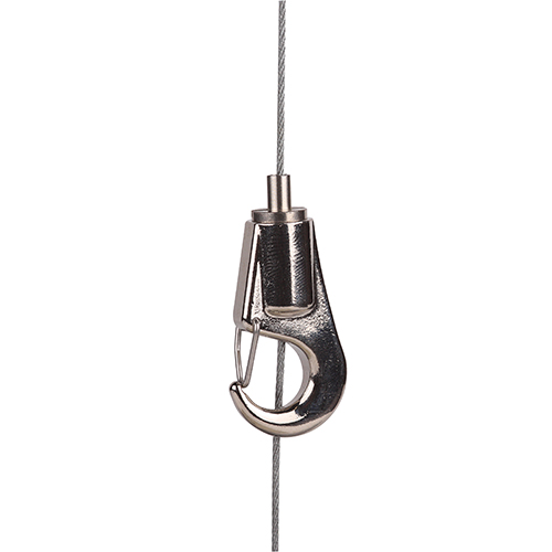 Reutlinger Drahtseilhalter nickel Karabinerhaken Seil Ø 1,0-1,5mm