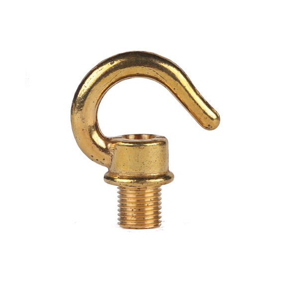 S. Lilley & Son 7069 haak M10x1 uitwendige schroefdraad messing