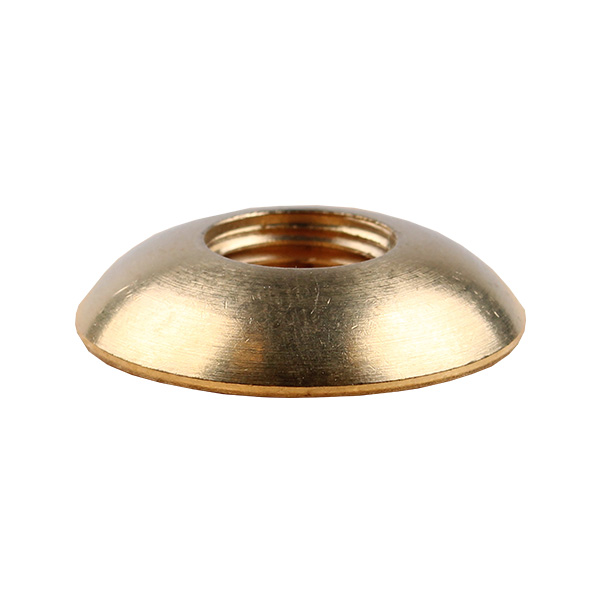 Firstlight moer halfrond M10x1 messing 30x7mm