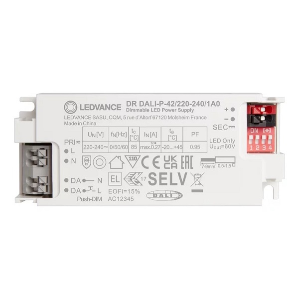 Ledvance DR DALI-P-42/220-240/1A0 LED driver Dali dimbaar inbouwmodel