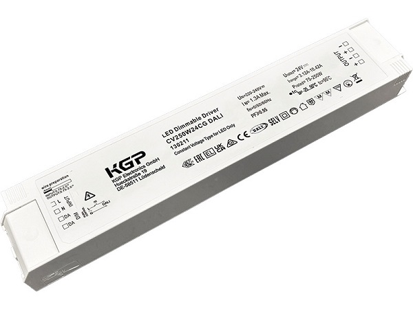 KGP CV120W24CG DALI LED voeding 24V DC 120W Dali 2 compact opbouw met trekontlasting