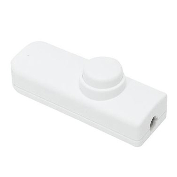 Snoerschakelaar serie uit, lamp 1, lamp 1+2, lamp 2, uit 1 polig 250V 2A maximaal 450W wit