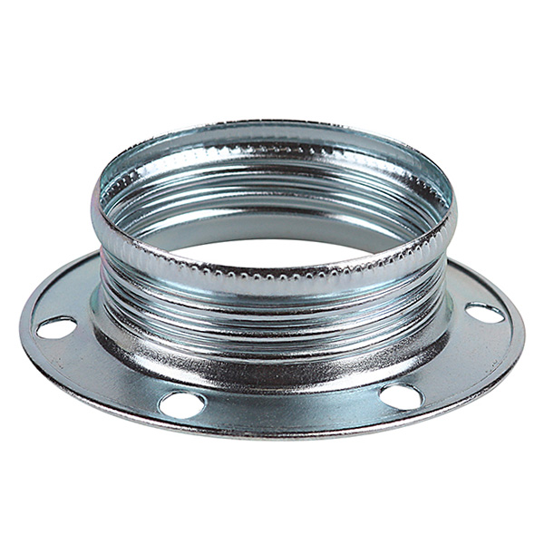 Vossloh Schwabe 100194 schroefring voor metalen lamphouder E14 diameter 40mm hoogte 12mm chroomkleurig