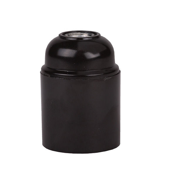 Arditi lamphouder E27 M10x1 TPL thermoplast gelakt (bakeliet uitstraling) glad zwart
