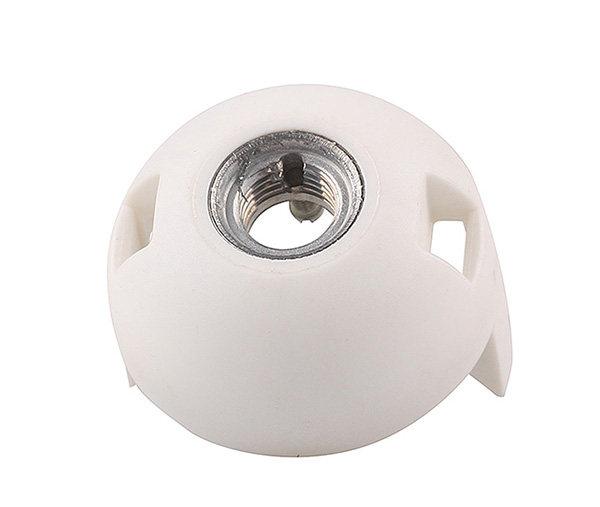 Arditi 028235 kap voor eendelige lamphouder E27 M10x1 met metalen moer en borgschroef wit snelmontage