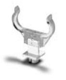 Vossloh Schwabe 105776 lampklem PL-S helder, toepassen met steun 29100660 of 29102980
Let op foto is met steun.