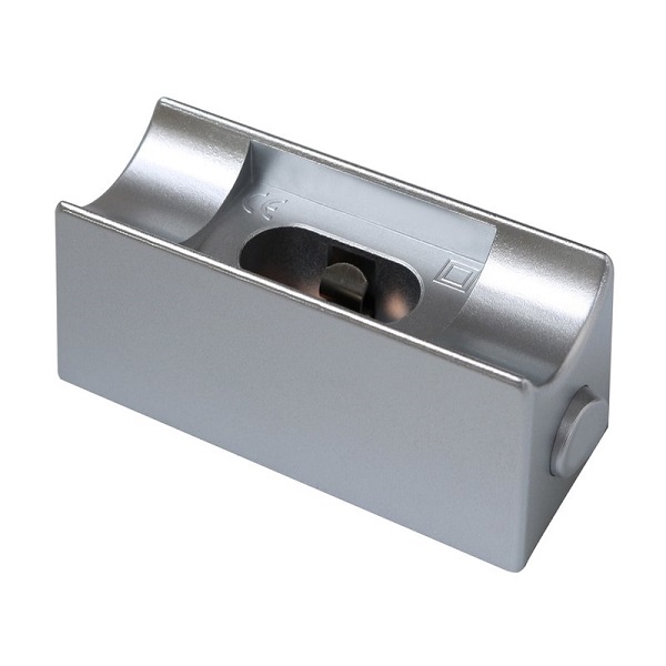 Lamphouder S14d voor Philinea lamp met 1 lampvoet en schakelaar zilver