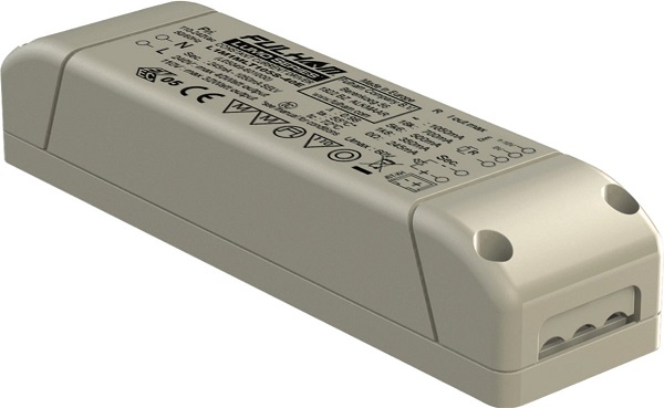 Fulham Lumo series L05049-601000 LED driver 245mA-1050mA dimbaar 1-10V, logaritmische potmeter 100kOhm of drukknop