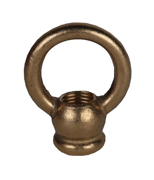 Ringnippel 30mm M10x1 doorlopend gat messing