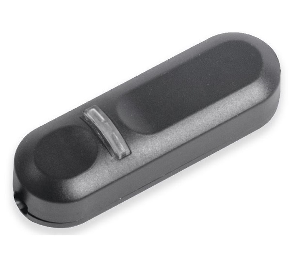 Arditi 038305 100-240V ENEC en UL Listed universele snoerdimmer 4-150W 230V met drukknopbediening en LED indicator zwart