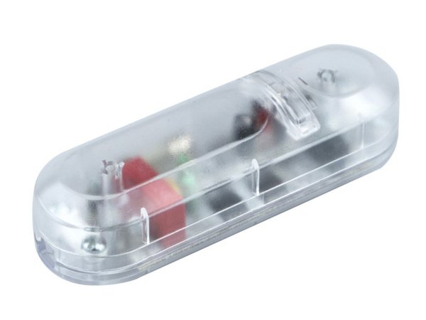 Arditi 039134 100-240V ENEC en UL Listed universele snoerdimmer 4-150W 230V met drukknopbediening en LED indicator transparant