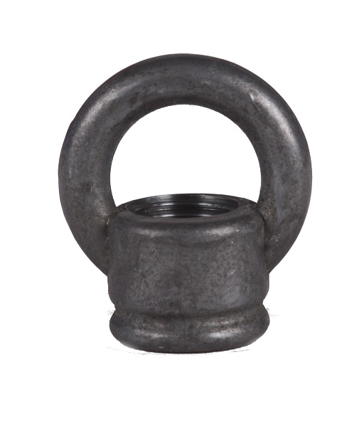 Ringnippel 22mm M10x1 doorlopend gat zink kleur