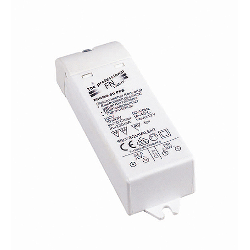 SLV 461060 FN mini elektronische halogeen transformator 12V 10-60W